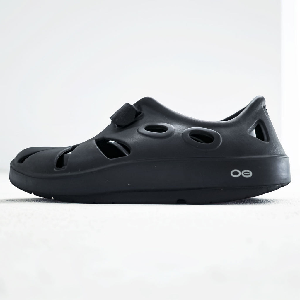 OOFOS OOcandOO Recovery Sandals US10 Black