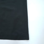ISSEY MIYAKE 日本製 フロントスリット ロングスカート L ブラック ダークグリーン キュプラ
