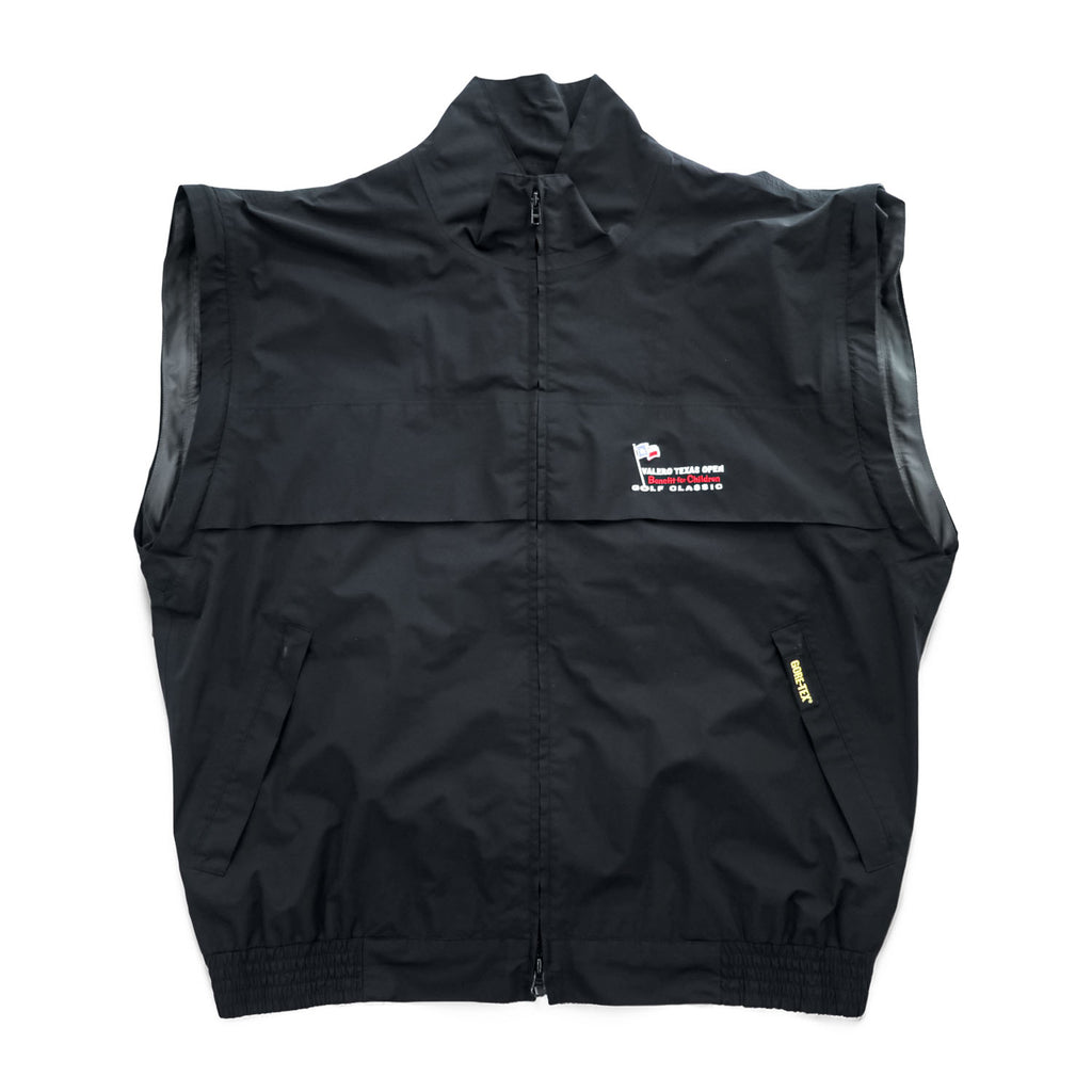 ZERO RESTRICTION 90年代 GORE-TEX ゴアテックス 3WAY コンバーチブル ジップジャケット L ブラック 防水 ベスト 半袖
