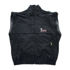 ZERO RESTRICTION 90年代 GORE-TEX ゴアテックス 3WAY コンバーチブル ジップジャケット L ブラック 防水 ベスト 半袖