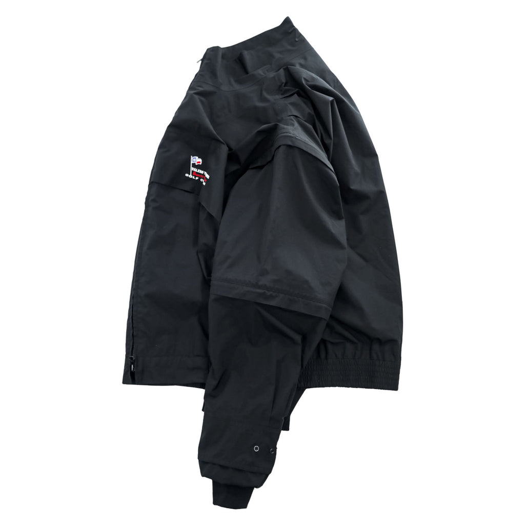 ZERO RESTRICTION 90年代 GORE-TEX ゴアテックス 3WAY コンバーチブル ジップジャケット L ブラック 防水 ベスト 半袖