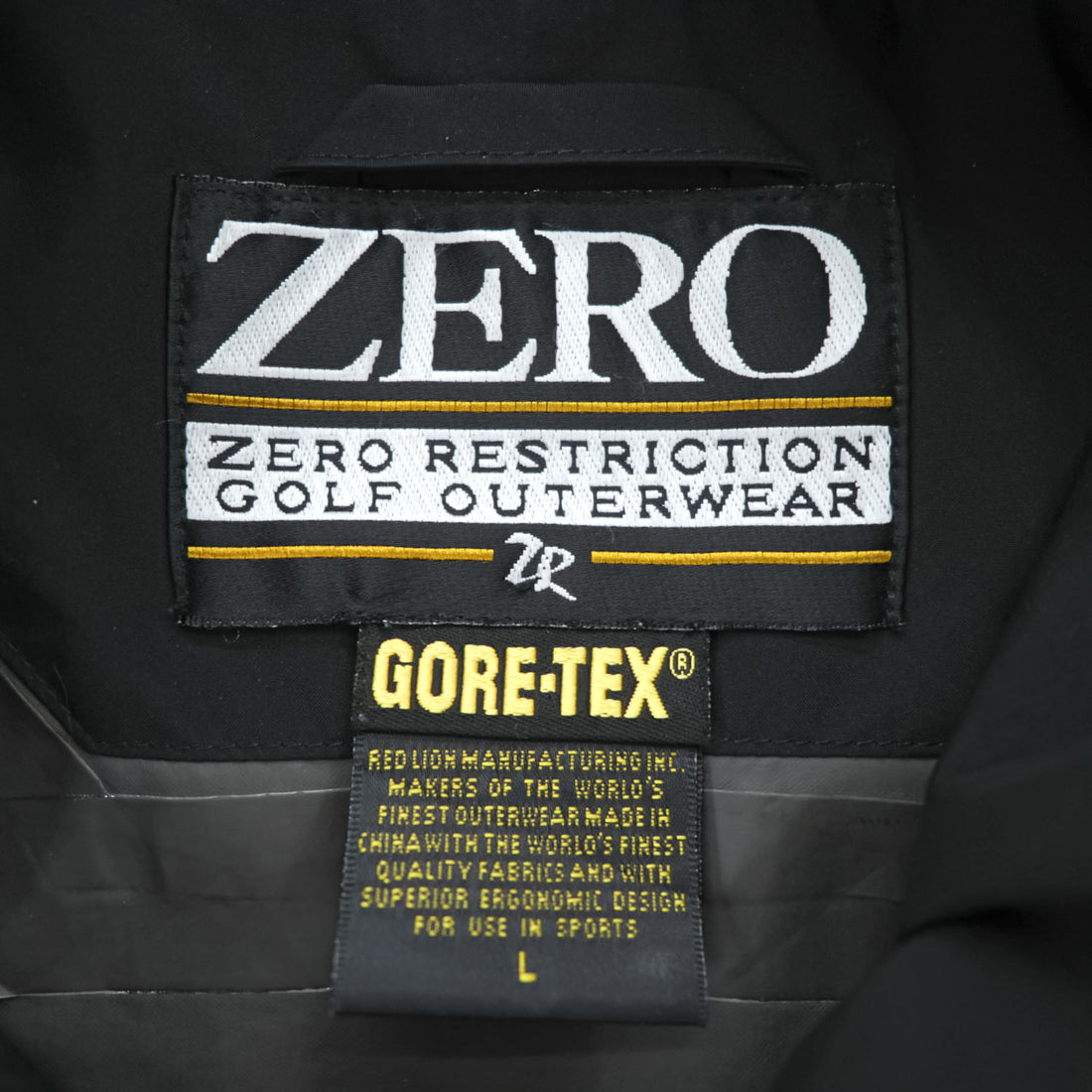 ZERO RESTRICTION 90年代 GORE-TEX ゴアテックス 3WAY コンバーチブル ジップジャケット L ブラック 防水 ベスト 半袖