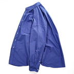Graphpaper 長袖 オックスフォードシャツ Oxford Oversized B.D.SHIRT ブルー ボタンダウン 24SS GN241-50021B 日本製