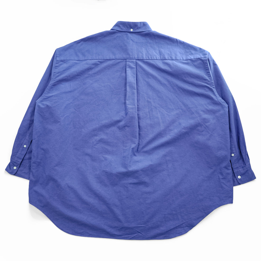 Graphpaper 長袖 オックスフォードシャツ Oxford Oversized B.D.SHIRT ブルー ボタンダウン 24SS GN241-50021B 日本製