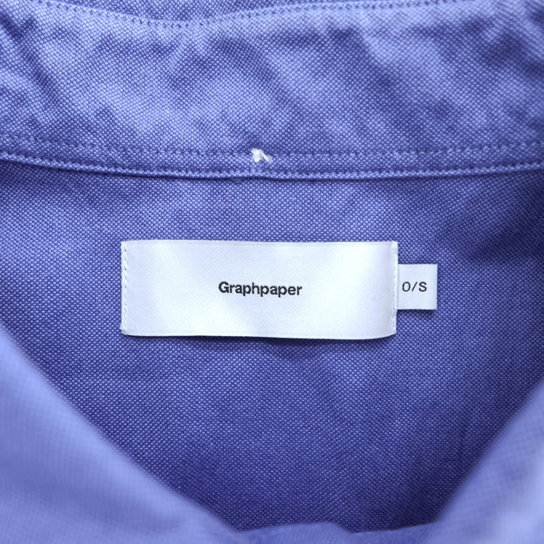 Graphpaper 長袖 オックスフォードシャツ Oxford Oversized B.D.SHIRT ブルー ボタンダウン 24SS GN241-50021B 日本製