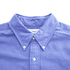 Graphpaper 長袖 オックスフォードシャツ Oxford Oversized B.D.SHIRT ブルー ボタンダウン 24SS GN241-50021B 日本製