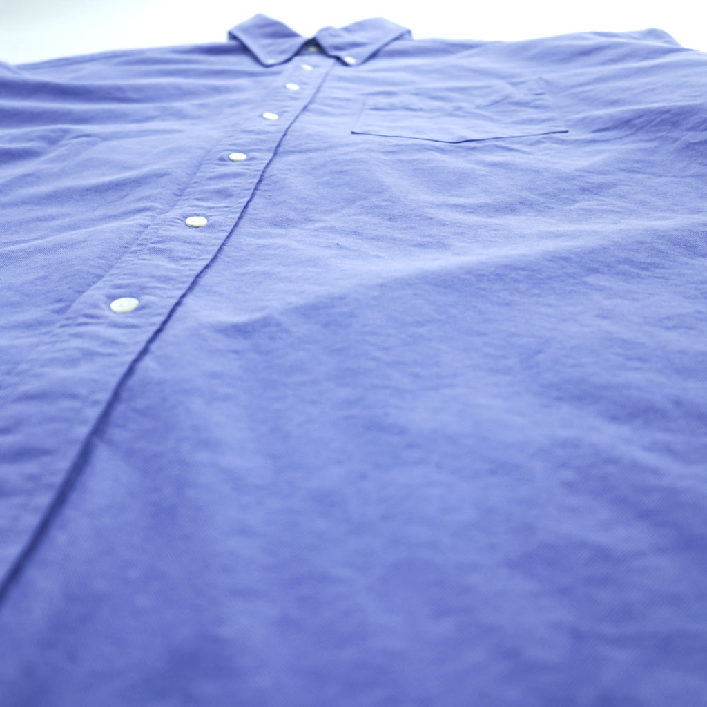 Graphpaper 長袖 オックスフォードシャツ Oxford Oversized B.D.SHIRT ブルー ボタンダウン 24SS GN241-50021B 日本製