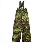 Italian Army Military Overpants オーバーオール レインパンツ L カーキ 防水 イタリア軍 オーバーパンツ サスペンダー付き ダブルニー ベジタトカモ E.I.