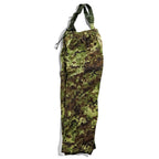 Italian Army Military Overpants オーバーオール レインパンツ L カーキ 防水 イタリア軍 オーバーパンツ サスペンダー付き ダブルニー ベジタトカモ E.I.