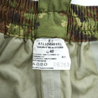 Italian Army Military Overpants オーバーオール レインパンツ L カーキ 防水 イタリア軍 オーバーパンツ サスペンダー付き ダブルニー ベジタトカモ E.I.