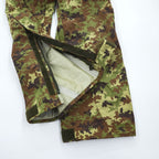 Italian Army Military Overpants オーバーオール レインパンツ L カーキ 防水 イタリア軍 オーバーパンツ サスペンダー付き ダブルニー ベジタトカモ E.I.
