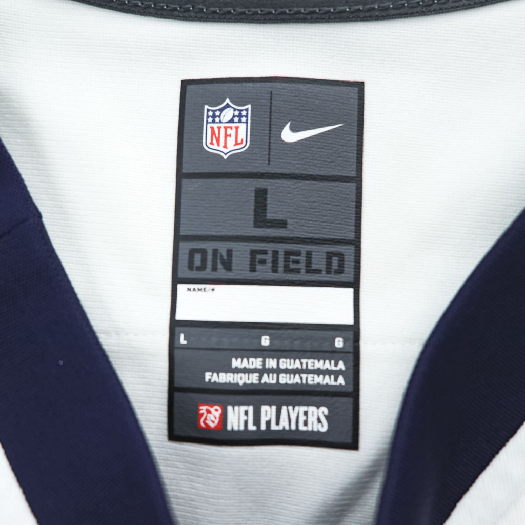 Nike NFL On Field White Football Jersey L Made in Guatemala