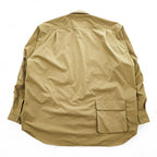 DAIWA PIER39 Mulch Pocket Easy Shirt Beige Khaki Oversized Polyester Size L BE-85020