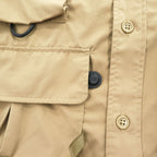 DAIWA PIER39 Mulch Pocket Easy Shirt Beige Khaki Oversized Polyester Size L BE-85020