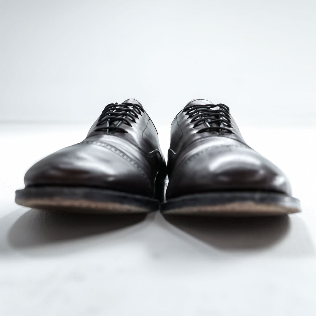 JOHNSTON&MURPHY ストレートチップ レザー ドレスシューズ 革靴 27.5cm オックスフォード キャップトゥ 08565