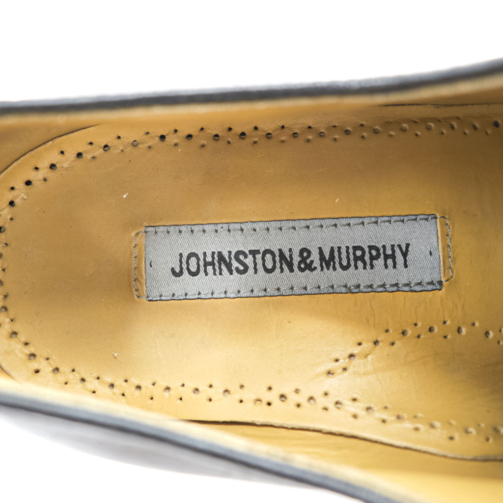 JOHNSTON&MURPHY ストレートチップ レザー ドレスシューズ 革靴 27.5cm オックスフォード キャップトゥ 08565