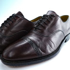 JOHNSTON&MURPHY ストレートチップ レザー ドレスシューズ 革靴 27.5cm オックスフォード キャップトゥ 08565