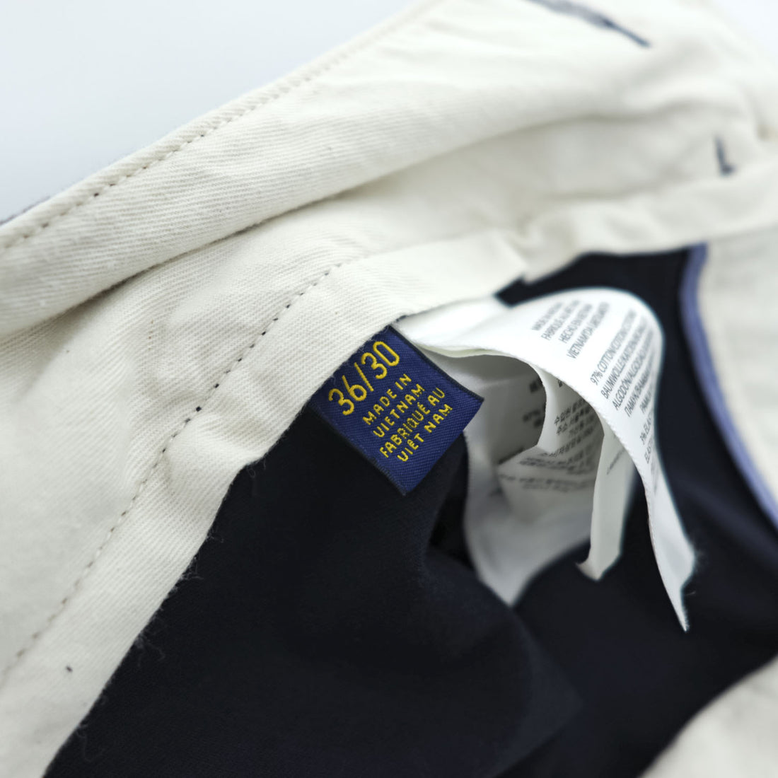 Polo Ralph Lauren チノパンツ L ネイビー THE POLO CHINO STRETCH CLASSIC FIT ストレッチ クラシックフィット