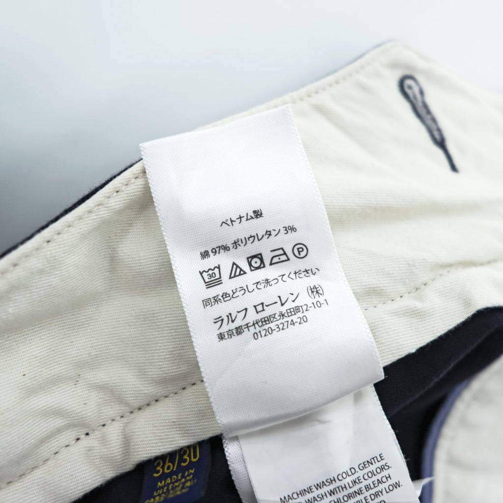 Polo Ralph Lauren チノパンツ L ネイビー THE POLO CHINO STRETCH CLASSIC FIT ストレッチ クラシックフィット
