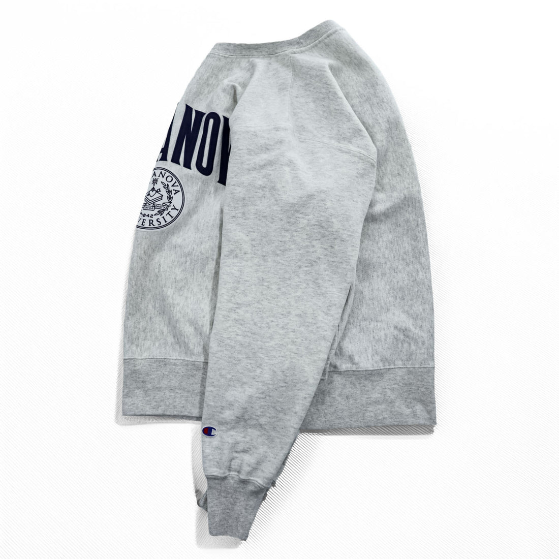 Champion リバースウィーブ REVERSE WEAVE スウェット トレーナー XL グレー 裏起毛 VILLANOVA カレッジ アーチロゴ ワッペン