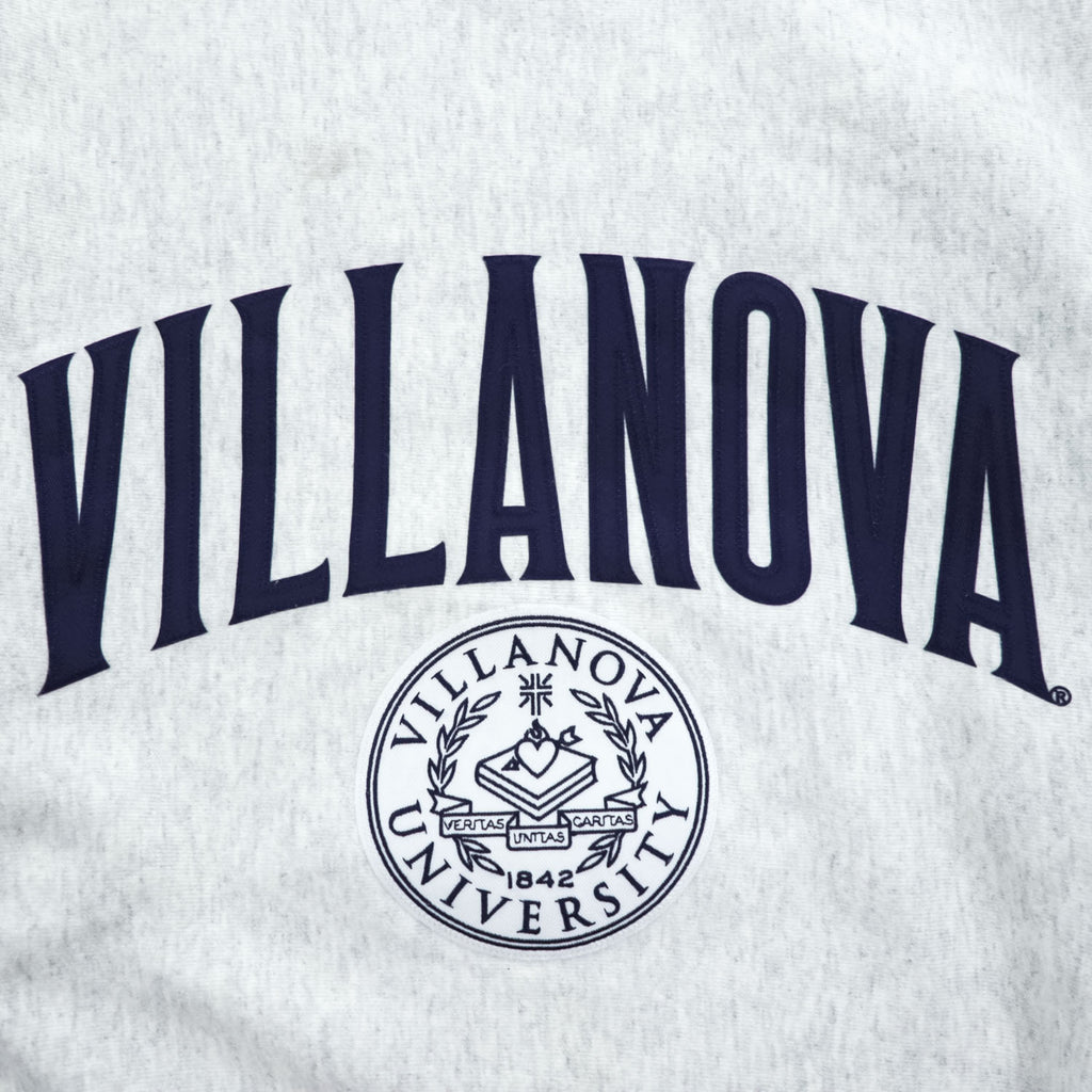 Champion リバースウィーブ REVERSE WEAVE スウェット トレーナー XL グレー 裏起毛 VILLANOVA カレッジ アーチロゴ ワッペン