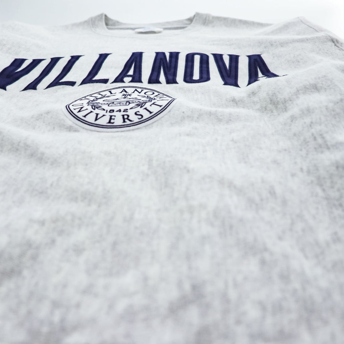 Champion リバースウィーブ REVERSE WEAVE スウェット トレーナー XL グレー 裏起毛 VILLANOVA カレッジ アーチロゴ ワッペン