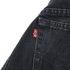 Levi’s 504 Black Denim Jeans W34 L32 1999 Made in Australia Straight Fit Cotton