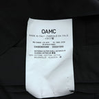 OAMC オープンカラー 半袖シャツ S ブラック スナップボタン 開襟 ワイド ボックスシルエット OAMO600468 イタリア製