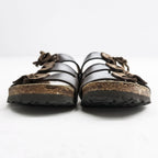 BIRKENSTOCK ドイツ製 ルカ LUCCA レザー スライドサンダル 27cm ブラウン レースアップ