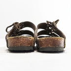 BIRKENSTOCK ドイツ製 ルカ LUCCA レザー スライドサンダル 27cm ブラウン レースアップ