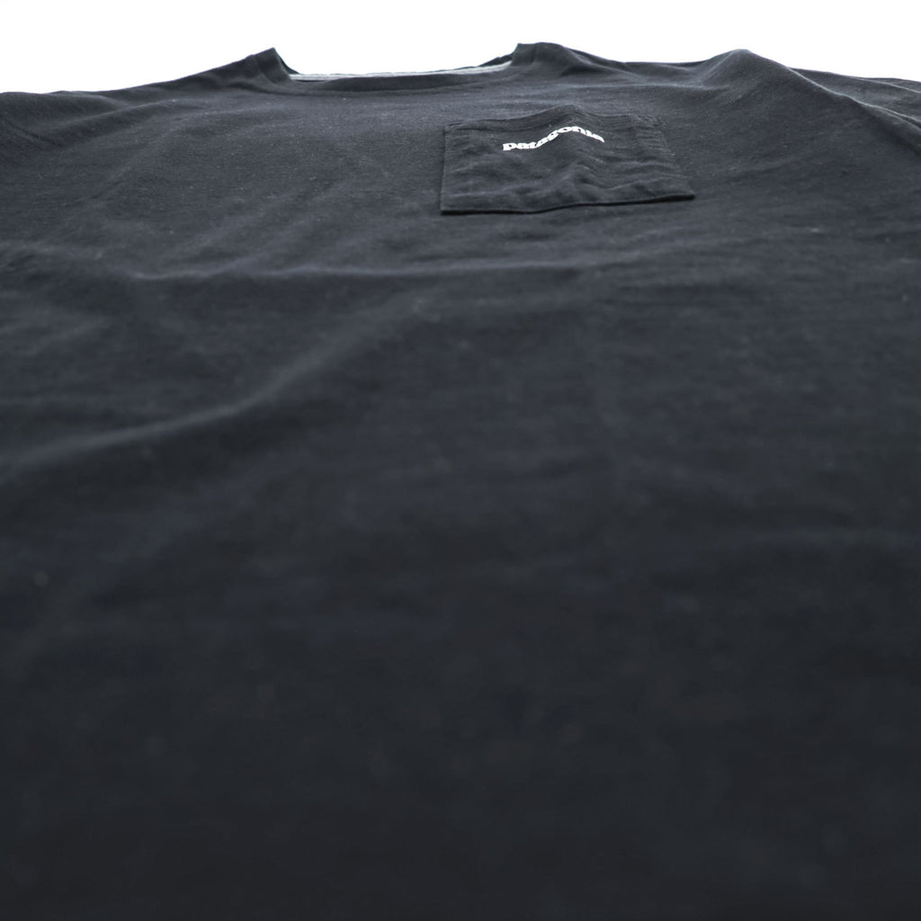 Patagonia P-6 Logo, Pocket, Responsibility, T-Shirt, Size S, Black, Back Print, 38512