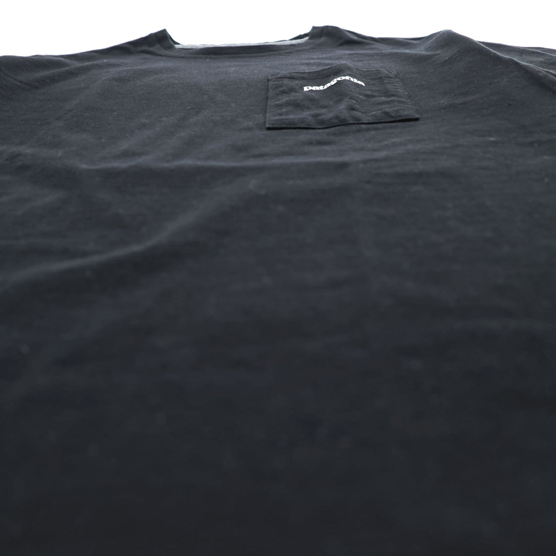 Patagonia P-6 Logo, Pocket, Responsibility, T-Shirt, Size S, Black, Back Print, 38512