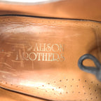 ALISON BROTHERS ストレートチップ レザー ドレスシューズ 革靴 27cm グッドイヤーウェルト製法 ブラック 内羽根