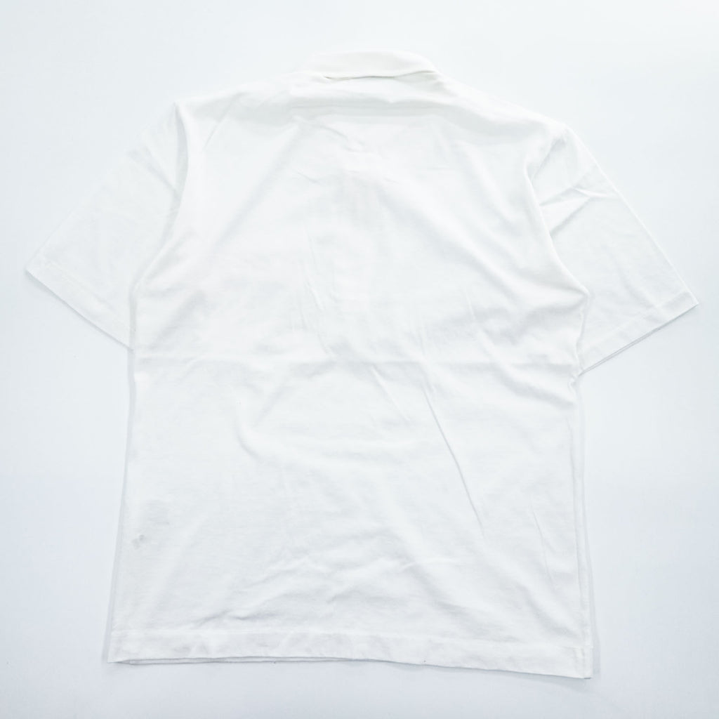 CHEMISE LACOSTE 90年代 ヴィンテージ ポロシャツ M ホワイト ワニロゴ コットン