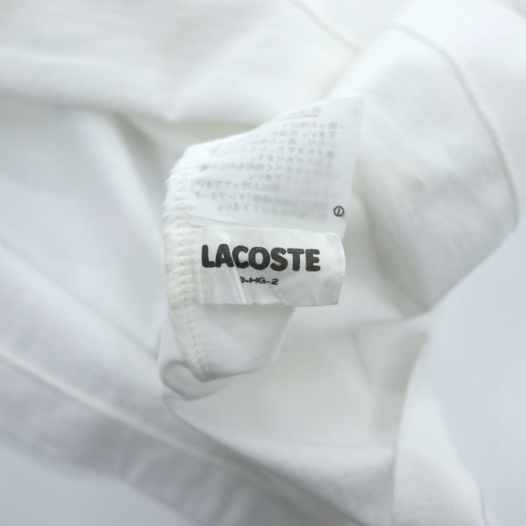 CHEMISE LACOSTE 90年代 ヴィンテージ ポロシャツ M ホワイト ワニロゴ コットン
