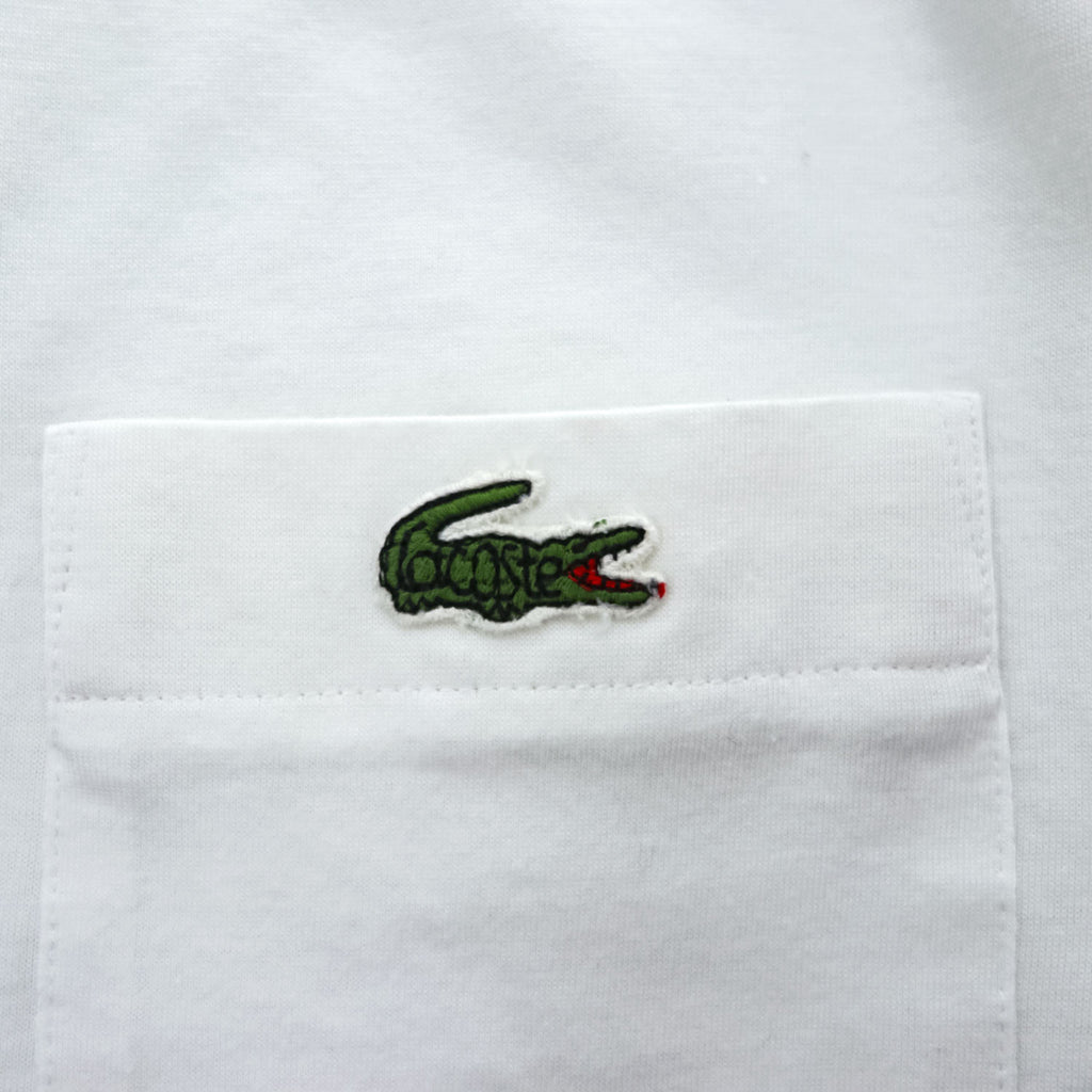 CHEMISE LACOSTE 90年代 ヴィンテージ ポロシャツ M ホワイト ワニロゴ コットン