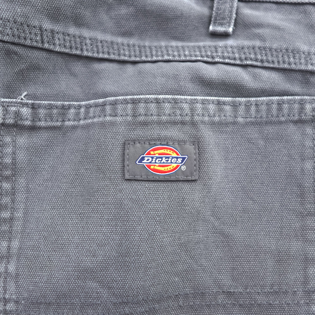 Dickies Faded Black Duck Carpenter Painter Pants Workwear Utility Pants W33 L32