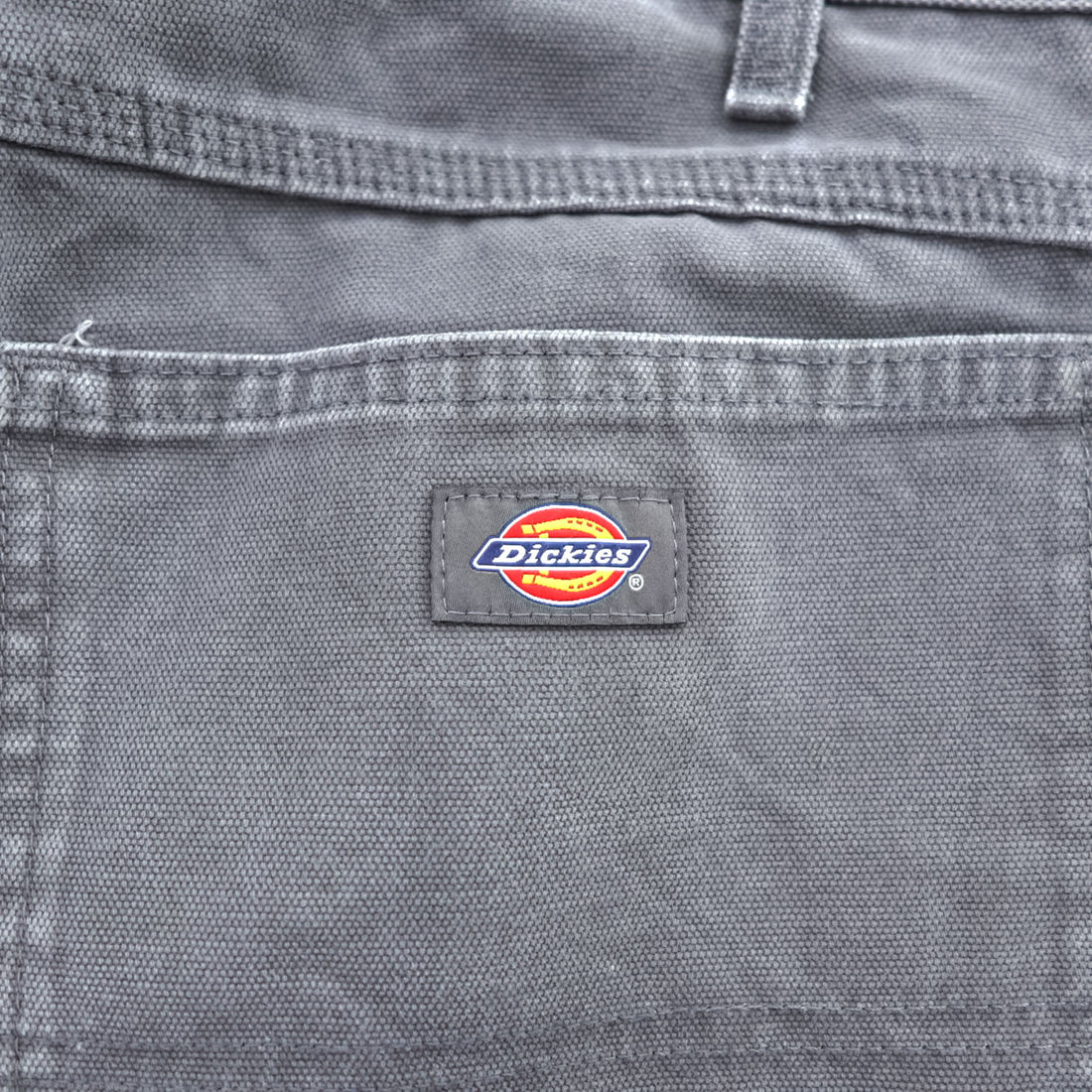 Dickies Faded Black Duck Carpenter Painter Pants Workwear Utility Pants W33 L32