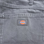 Dickies Faded Black Duck Carpenter Painter Pants Workwear Utility Pants W33 L32