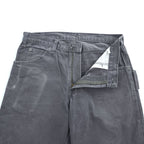 Dickies Faded Black Duck Carpenter Painter Pants Workwear Utility Pants W33 L32