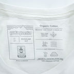 Patagonia P-6ロゴ オーガニックコットン Tシャツ S ホワイト バックプリント クルー REGULAR FIT 38587