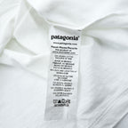 Patagonia P-6ロゴ オーガニックコットン Tシャツ S ホワイト バックプリント クルー REGULAR FIT 38587