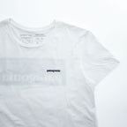 Patagonia P-6ロゴ オーガニックコットン Tシャツ S ホワイト バックプリント クルー REGULAR FIT 38587