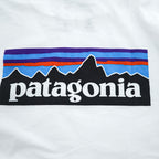 Patagonia P-6ロゴ オーガニックコットン Tシャツ S ホワイト バックプリント クルー REGULAR FIT 38587