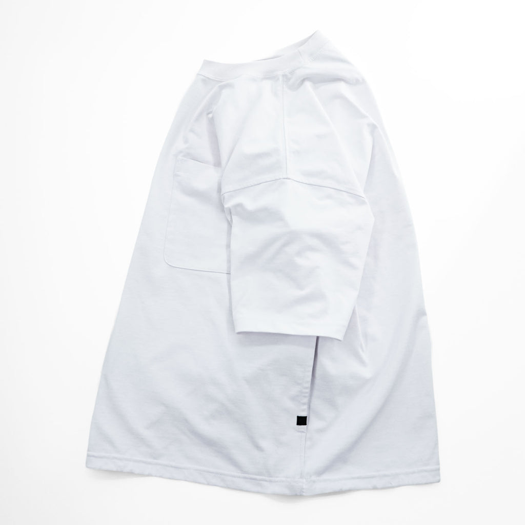 DAIWA PIER39 ドローコード付き テック ポケット Tシャツ M ホワイト TECH TEE POCKET CREW BE-32024