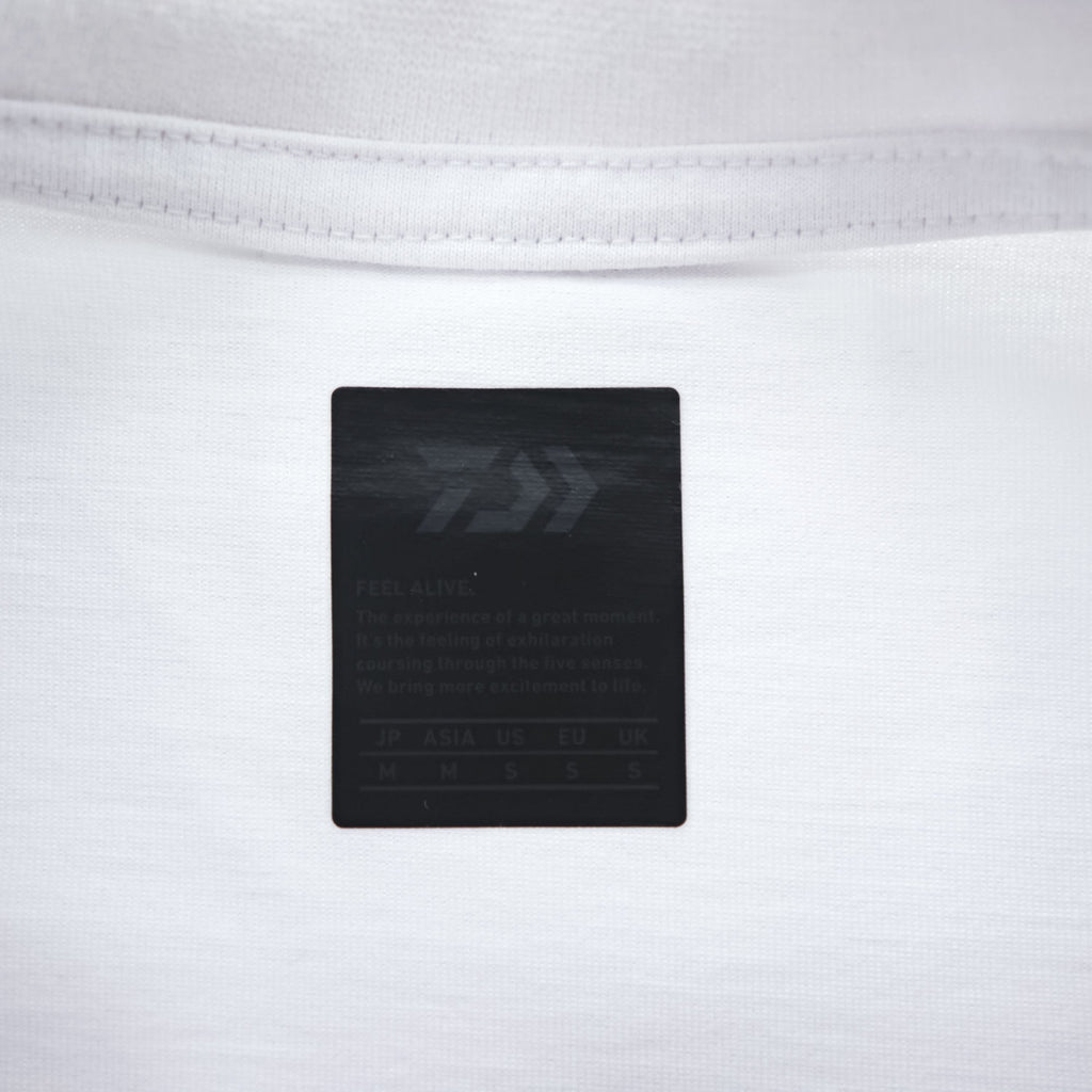 DAIWA PIER39 ドローコード付き テック ポケット Tシャツ M ホワイト TECH TEE POCKET CREW BE-32024