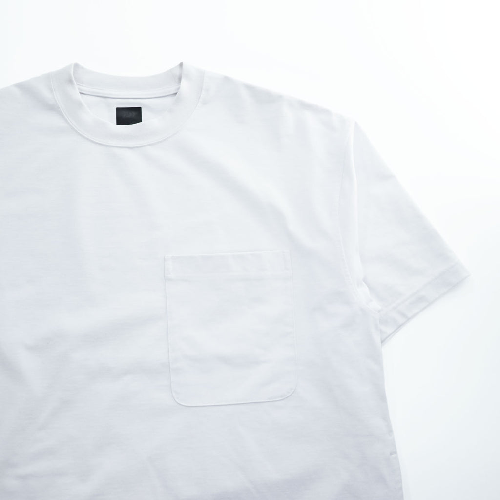 DAIWA PIER39 ドローコード付き テック ポケット Tシャツ M ホワイト TECH TEE POCKET CREW BE-32024