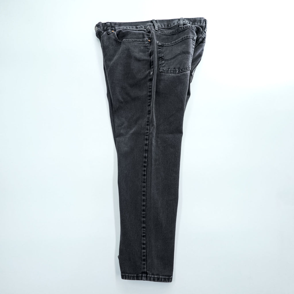 Lee ブラックデニムパンツ ジーンズ XL ブラック フェード RELAXED FIT ジッパーフライ 2055508