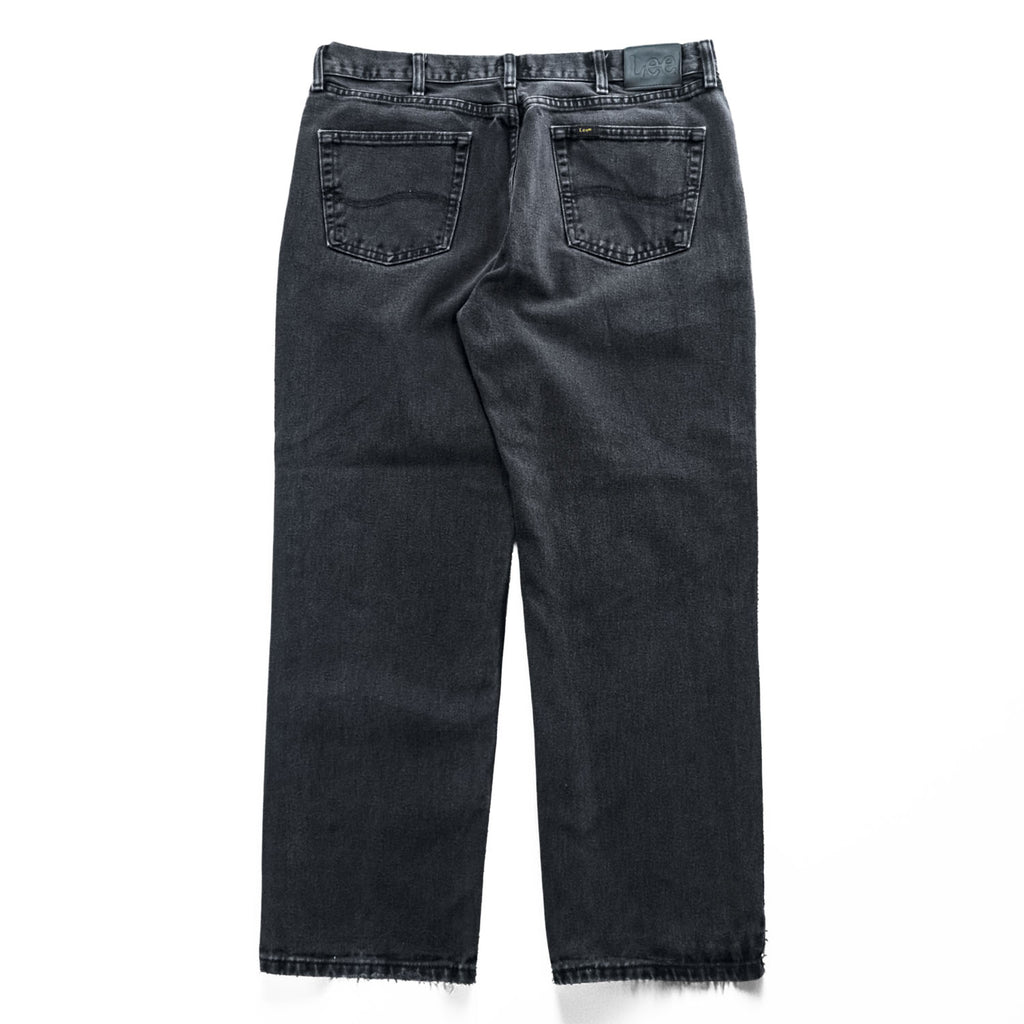 Lee ブラックデニムパンツ ジーンズ XL ブラック フェード RELAXED FIT ジッパーフライ 2055508