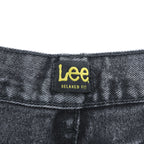 Lee ブラックデニムパンツ ジーンズ XL ブラック フェード RELAXED FIT ジッパーフライ 2055508